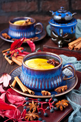 Composition with tea cup