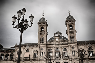 Fototapeta na wymiar City Hall of San Sebastian Basque Country Spain