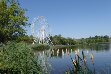 lake in the water park