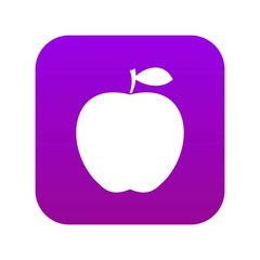 Apple icon digital purple for any design isolated on white vector illustration