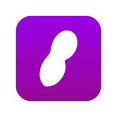 Peanut icon digital purple for any design isolated on white vector illustration