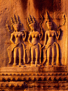 Close up of stone carving