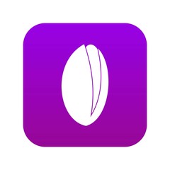 Pistachio nut icon digital purple for any design isolated on white vector illustration