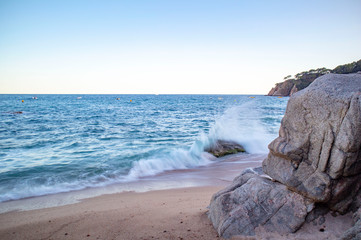 On the Costa Brava just 1 hour from Barcelona we can see this beautiful beach