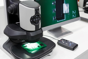 inspection workstation with a digital microscope