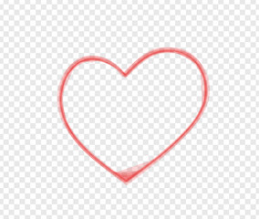 Red heart sign isolated on transparent background. Valentines day icon. Hand drawn heart shape. World heart day concept. Love icon. Vector illustration
