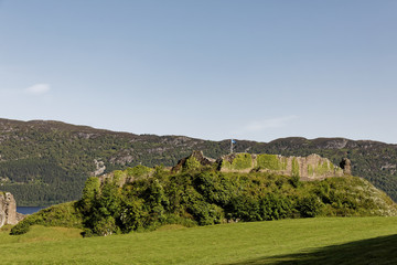 Urquhart Castle on Loch Ness - Strone, Inverness, Highlands, Scotland, United Kingdom