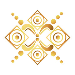 Fototapeta premium Isolated art deco shape design