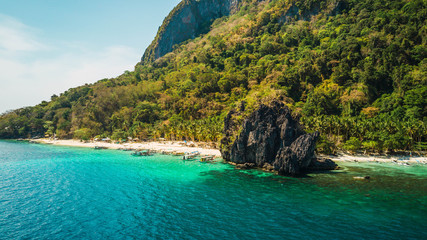 Beautiful turquois sea in El Nido, Philippines