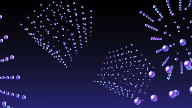 Sphere ball dot metal cube abstract background