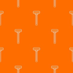 Woman razor pattern vector orange for any web design best