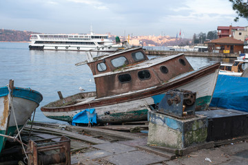 Old fishing boat