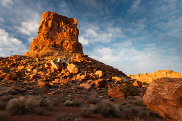 Naklejka premium Valley of the Gods Sunrise Rock Formation