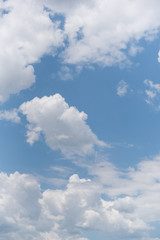 Beautiful clouds on blu sky abstract background