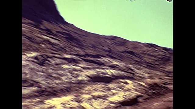 Panorama of the Mount Sinai of Egypt in 1970s during the Israeli occupation until 1979. Location of the UNESCO site Saint Catherine Monastery in Sinai Peninsula of Egypt. A Greek Orthodox monastery.