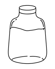 Isolated milk bottle design vector illustration