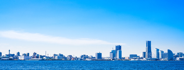 横浜ベイエリア　全景　ワイド