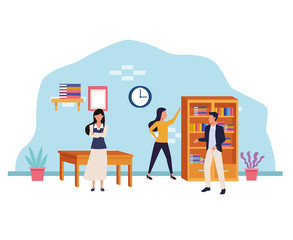 business professional executive work cartoon