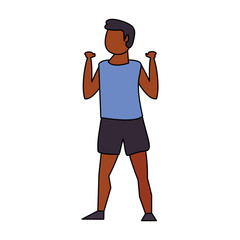 fitness sport exercise lifestyle cartoon