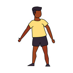 fitness sport exercise lifestyle cartoon