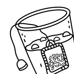 Isolated tea glass design vector illustration