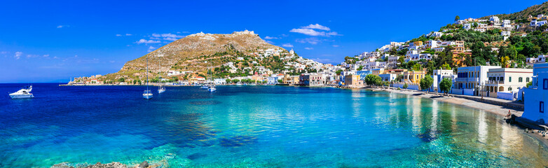 Fototapeta na wymiar amazing Greece series - picturesque small island Leros, Dodecanses