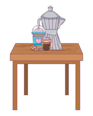 Isolated coffee maker vector design