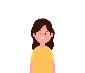 cute little girl avatar character