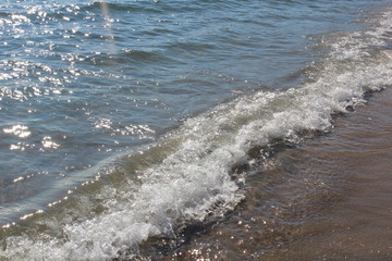 waves on the beach