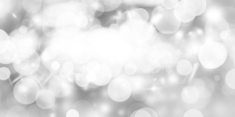 white blur abstract background. bokeh christmas blurred beautiful shiny Christmas lights. Snow background.
