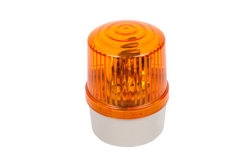 Emergency lights on white backgrounds,