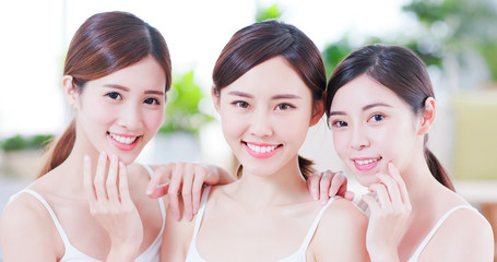 skin care asian women friend