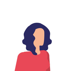 elegant businesswoman worker avatar character