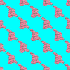Seamless pattern.Checkered fabric. Use for t-shirt, greeting cards, wrapping paper, posters, fabric print.