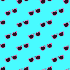 Seamless pattern. Stylish sunglasses. Use for t-shirt, greeting cards, wrapping paper, posters, fabric print.