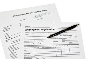 Employment Application with a Drug Test Consent Form