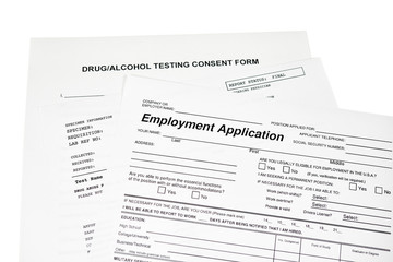 Employment Application with a Drug Test Consent Form