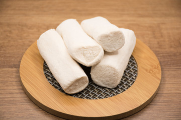 Traditional Colombian sweet called white cow leg jelly