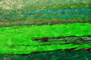 colorful pool water abstract background. colored bottom of the swimming pool with rippled water