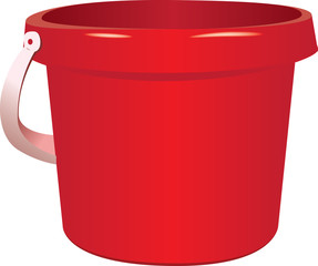 Plastic baby sand bucket