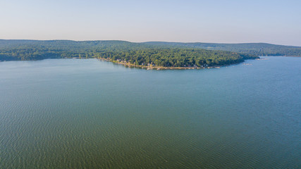 Sunrise and sunset over lake wallenpaupack, westcolang masthope 