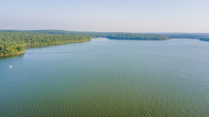 Sunrise and sunset over lake wallenpaupack, westcolang masthope 