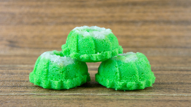 Traditional Malay dessert or kuih known as Puteri Ayu.