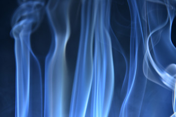 Abstract Smoke on black Background