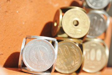 積み立てた小銭