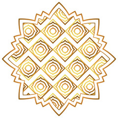 Isolated art deco shape design