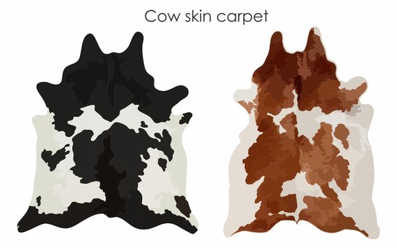 Cow skin carpet