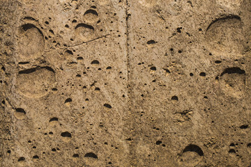 Fototapeta na wymiar Wall of the house. Concrete coating. Cement slab.