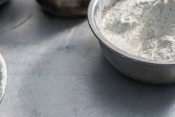 flour and dough