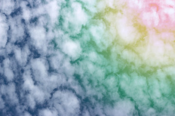 blue sky with tiny clouds nature background